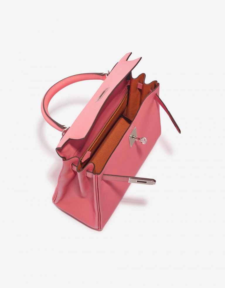 Pre-owned Hermès bag Kelly 28 Verso Evercolor Rose D’Été / Terre Battue Pink, Rose Inside | Sell your designer bag on Saclab.com