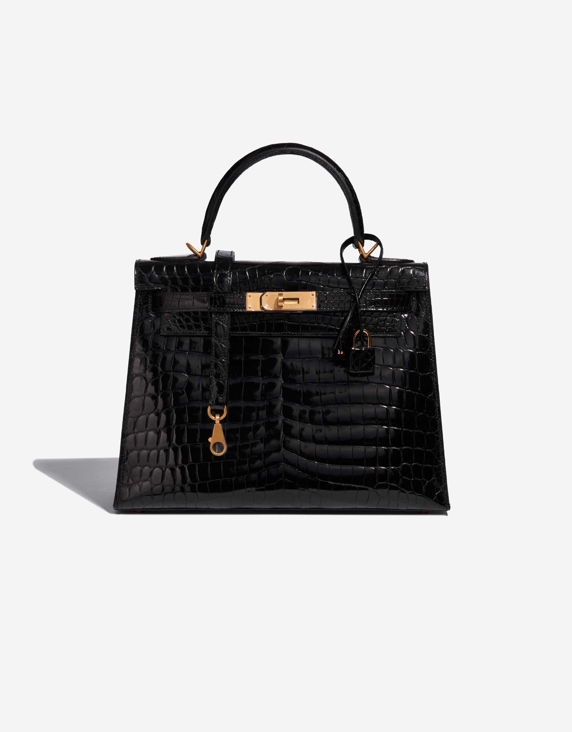 Hermès Kelly 28 Niloticus Crocodile Black SACLÀB