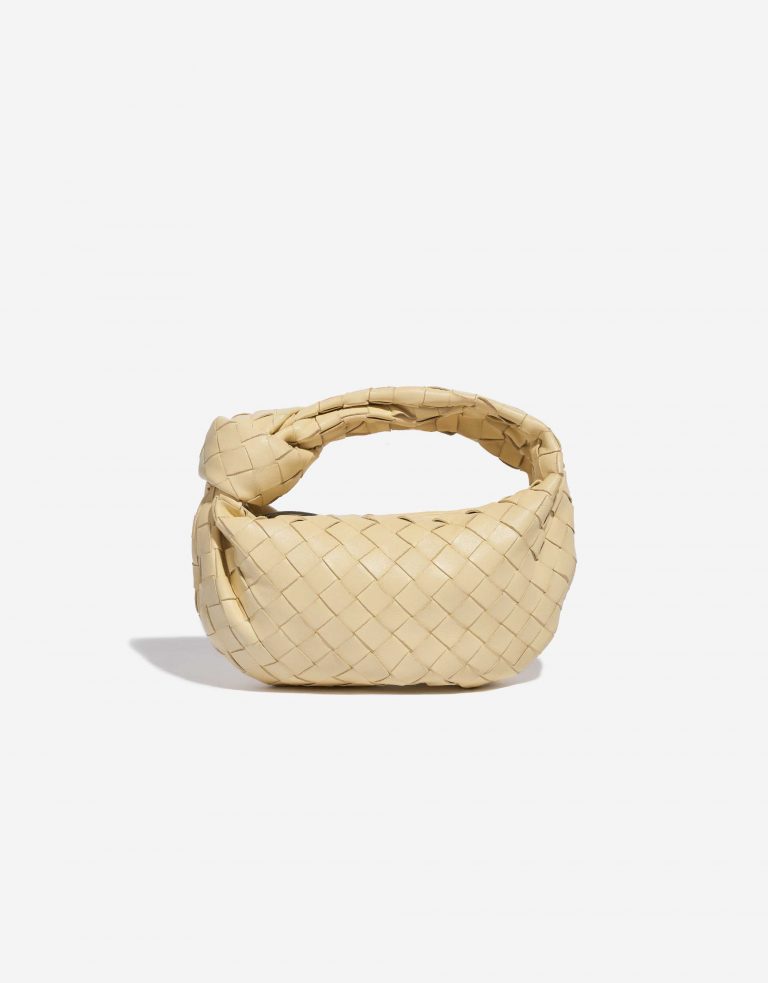 Pre-owned Bottega Veneta bag Jodie Mini Lamb Porridge Beige Front | Sell your designer bag on Saclab.com