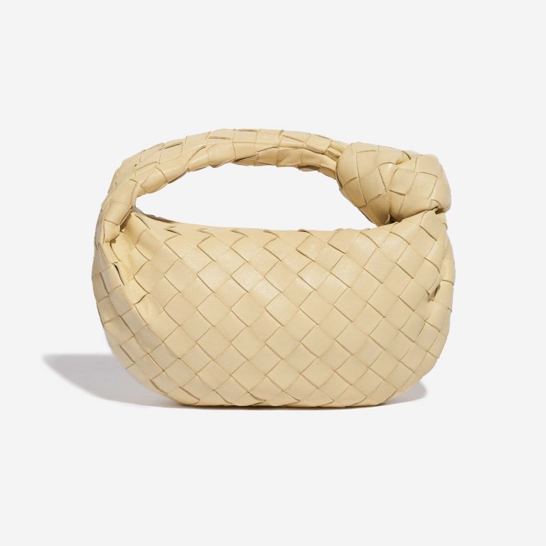 Pre-owned Bottega Veneta bag Jodie Mini Lamb Porridge Beige Back | Sell your designer bag on Saclab.com