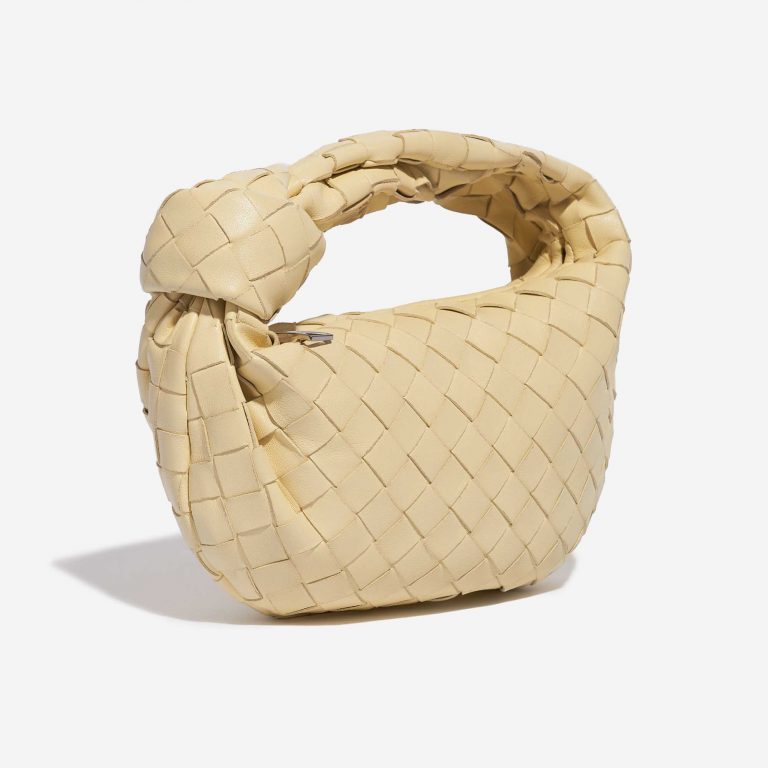 Pre-owned Bottega Veneta bag Jodie Mini Lamb Porridge Beige Side Front | Sell your designer bag on Saclab.com