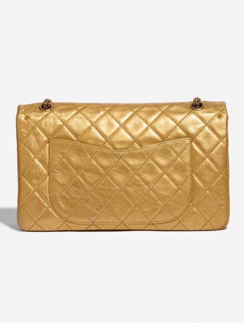 Pre-owned Chanel bag 2.55 Reissue 227 Lamb Gold Gold Back | Sell your designer bag on Saclab.com