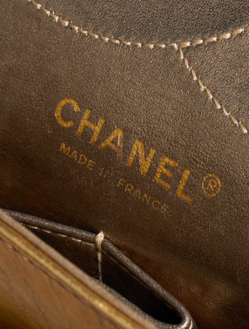 Pre-owned Chanel bag 2.55 Reissue 227 Lamb Gold Gold Logo | Sell your designer bag on Saclab.com