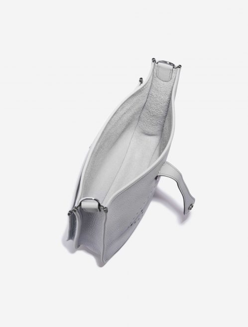 Pre-owned Hermès bag Evelyne 29 Taurillon Clemence Pale Blue Blue Inside | Sell your designer bag on Saclab.com