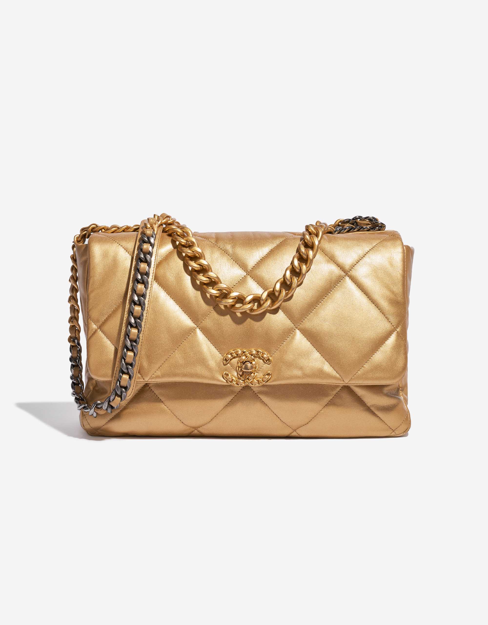 Chanel 19 Flap Bag Maxi Lamb Gold SACLÀB