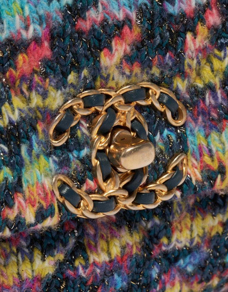 Pre-owned Chanel bag 19 Flap Bag Tweed Multicolour Multicolour Front | Sell your designer bag on Saclab.com