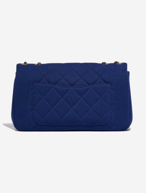 Pre-owned Chanel bag Diana Medium Cotton Blue Blue Back | Sell your designer bag on Saclab.com