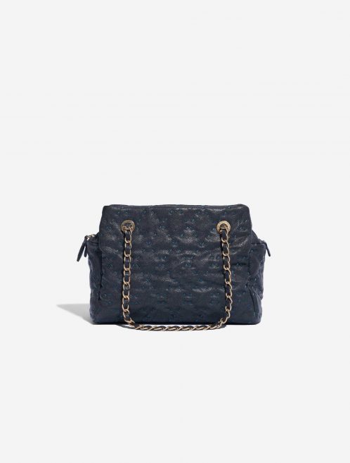 Pre-owned Chanel bag Shopping Tote PST Caviar Dark Blue Blue Front | Sell your designer bag on Saclab.com