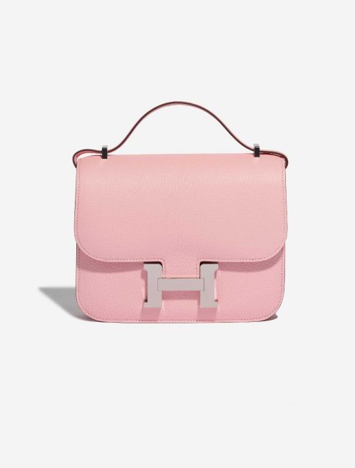 Pre-owned Hermès bag Constance 18 Chèvre Mysore Rose Sakura Rose Front | Sell your designer bag on Saclab.com