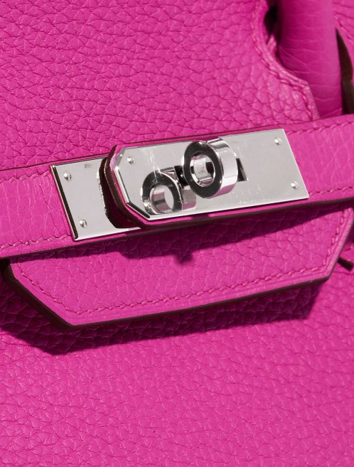 Pre-owned Hermès bag Birkin 30 Clemence Magnolia Pink Closing System | Sell your designer bag on Saclab.com