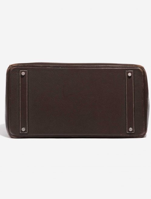 Pre-owned Hermès bag Birkin 40 Clemence Café Brown Bottom | Sell your designer bag on Saclab.com