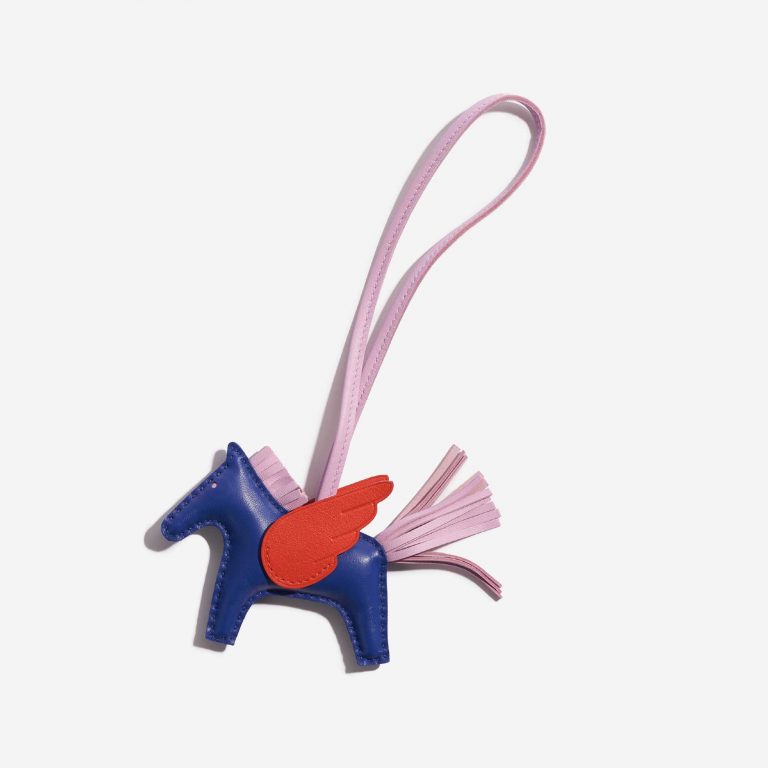 Pre-owned Hermès bag Rodeo Pegasus PM Swift Blue France / Capucine / Mauve Sylvestre Blue Front | Sell your designer bag on Saclab.com