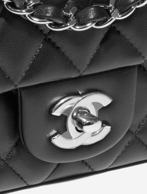 Pre-owned Chanel bag Timeless Mini Rectangular Lamb Black Black Closing System | Sell your designer bag on Saclab.com