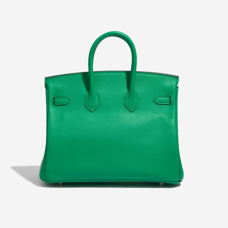 Pre-owned Hermès bag Birkin 25 Swift Vert Menthe Green Back | Sell your designer bag on Saclab.com
