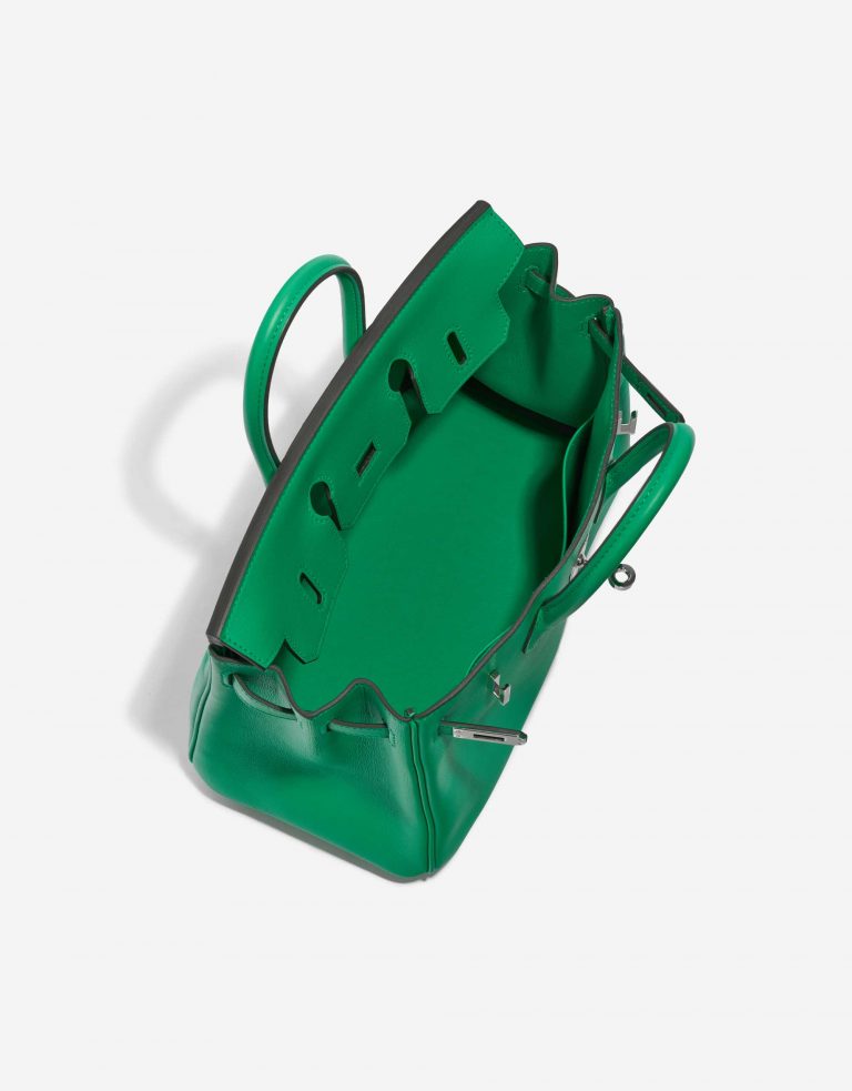 Pre-owned Hermès bag Birkin 25 Swift Vert Menthe Green Inside | Sell your designer bag on Saclab.com
