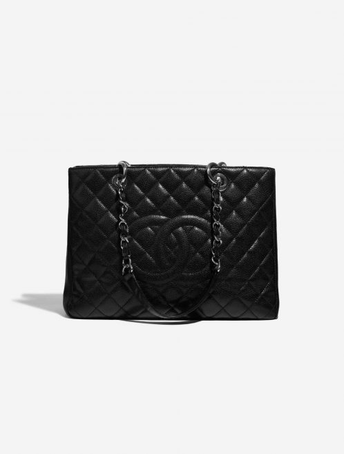 Pre-owned Chanel bag Shopping Tote GST Caviar Black Black Front | Sell your designer bag on Saclab.com
