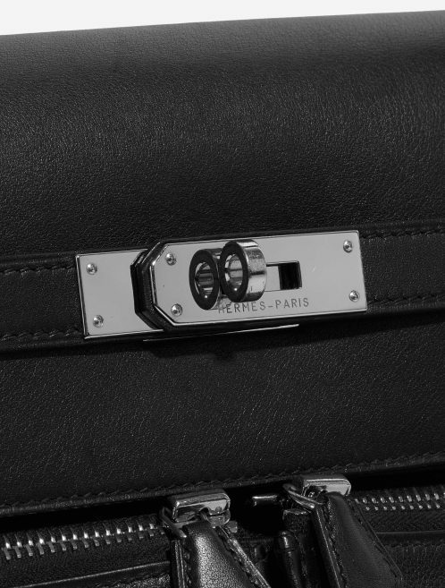 Pre-owned Hermès bag Kelly Lakis 35 Swift Black Black Closing System | Sell your designer bag on Saclab.com