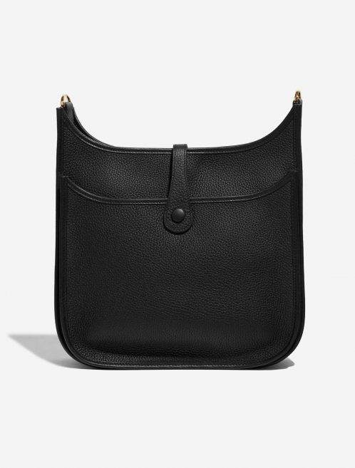 Pre-owned Hermès bag Evelyne 29 Taurillon Clemence Black Black Back | Sell your designer bag on Saclab.com