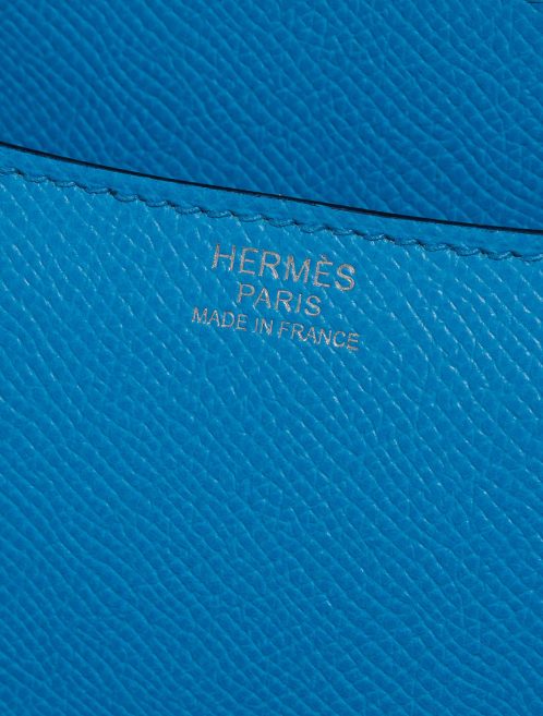 Pre-owned Hermès bag Constance 24 Epsom Blue Frida Blue Logo | Sell your designer bag on Saclab.com