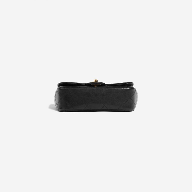 Pre-owned Chanel bag Victory Peace Flap Bag Mini Lamb Black Black Bottom | Sell your designer bag on Saclab.com
