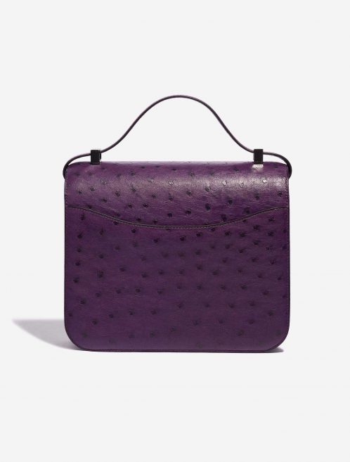 Pre-owned Hermès bag Constance 24 Ostrich Violin Violet Back | Sell your designer bag on Saclab.com