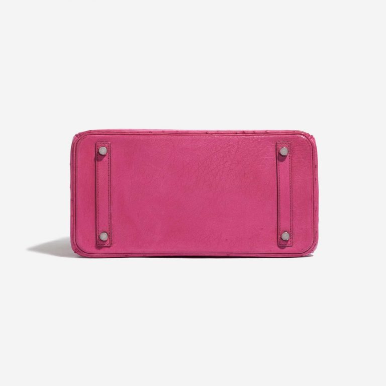 Pre-owned Hermès bag Birkin 30 Ostrich Fuchsia Pink Bottom | Sell your designer bag on Saclab.com