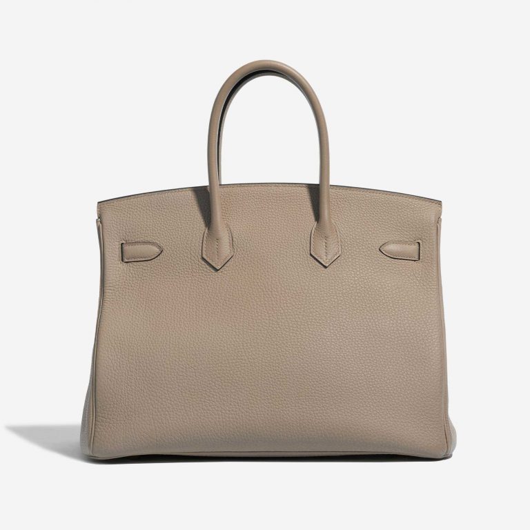 Pre-owned Hermès bag Birkin 35 Togo Gris Tourterelle Grey Back | Sell your designer bag on Saclab.com