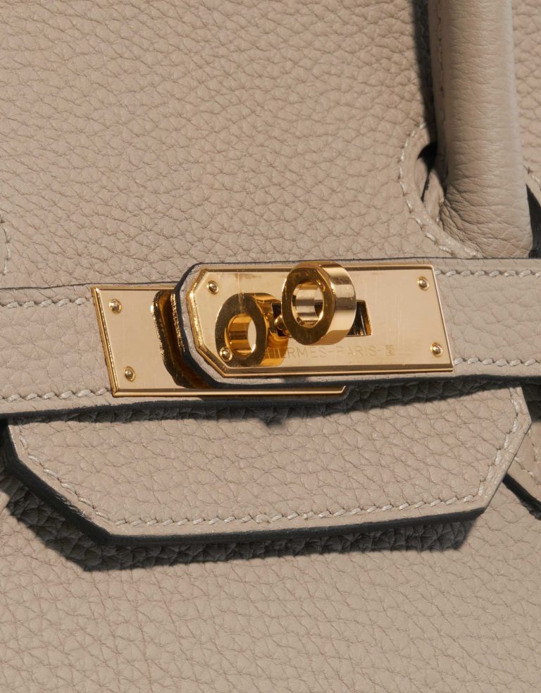 Pre-owned Hermès bag Birkin 35 Togo Gris Tourterelle Grey Closing System | Sell your designer bag on Saclab.com