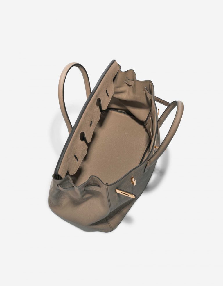 Pre-owned Hermès bag Birkin 35 Togo Gris Tourterelle Grey Inside | Sell your designer bag on Saclab.com