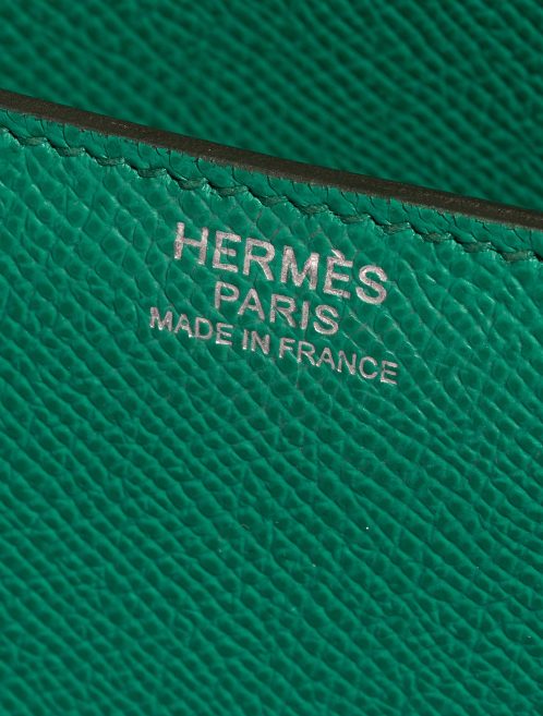 Pre-owned Hermès bag Constance 24 Epsom Vert Jade / Blue Brume Green Logo | Sell your designer bag on Saclab.com