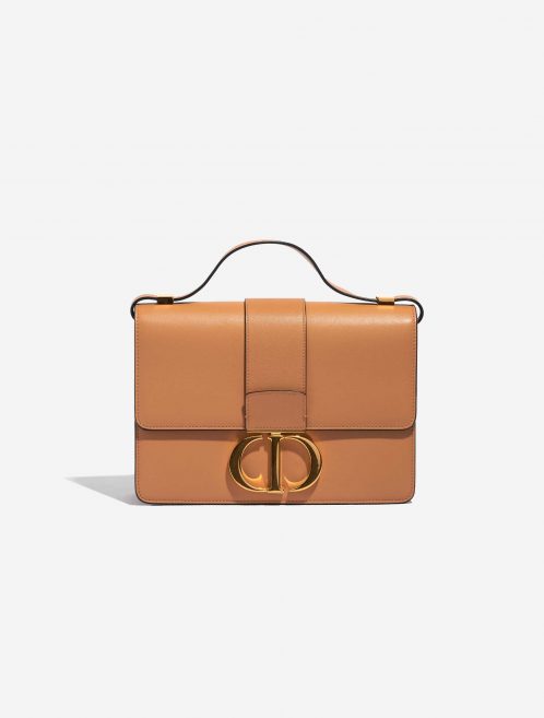 Pre-owned Dior bag 30 Montaigne Calf Beige Beige, Brown Front | Sell your designer bag on Saclab.com