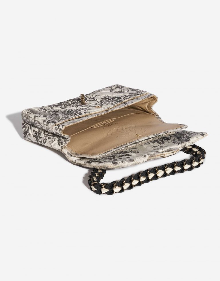 Pre-owned Chanel bag Timeless Medium Velvet Silver / Copper / Grey Grey, Silver Inside | Sell your designer bag on Saclab.com