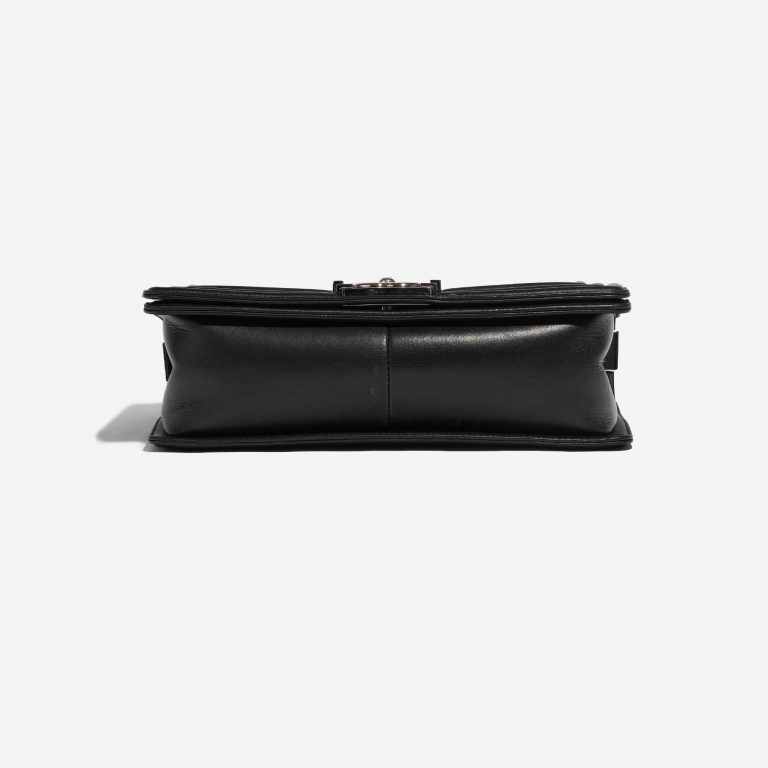 Pre-owned Chanel bag Boy Old Medium Calf Black Black Bottom | Sell your designer bag on Saclab.com