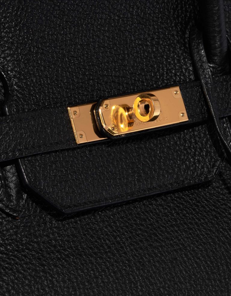 Pre-owned Hermès bag Birkin 40 Togo Black Black Closing System | Sell your designer bag on Saclab.com