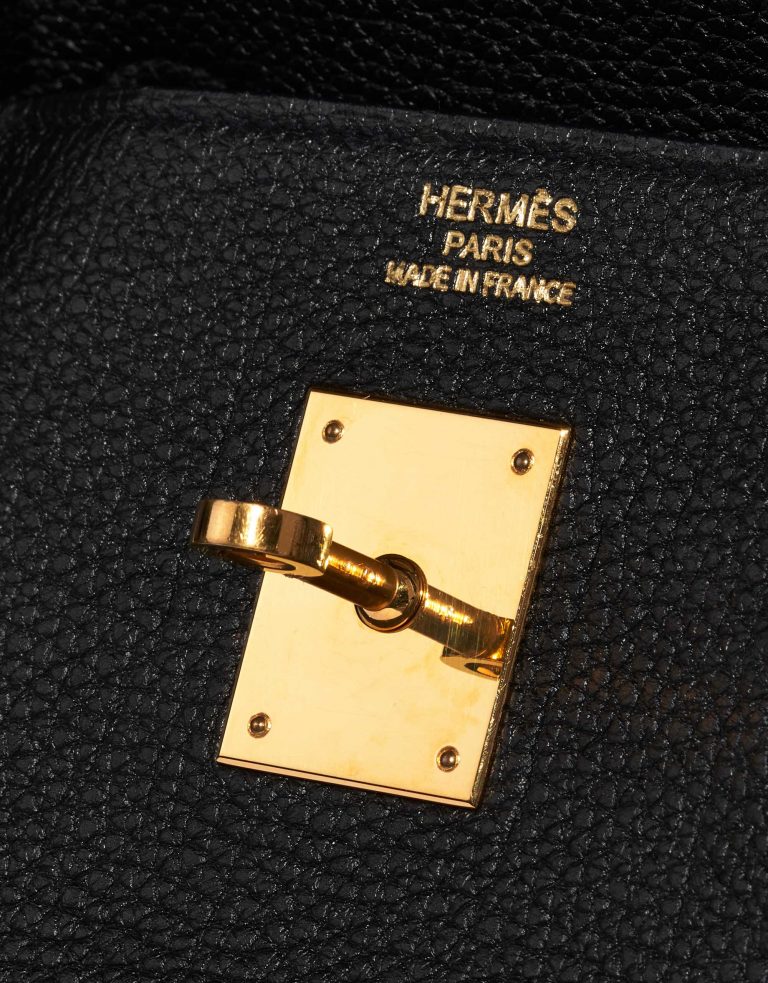 Pre-owned Hermès bag Birkin 40 Togo Black Black Logo | Sell your designer bag on Saclab.com