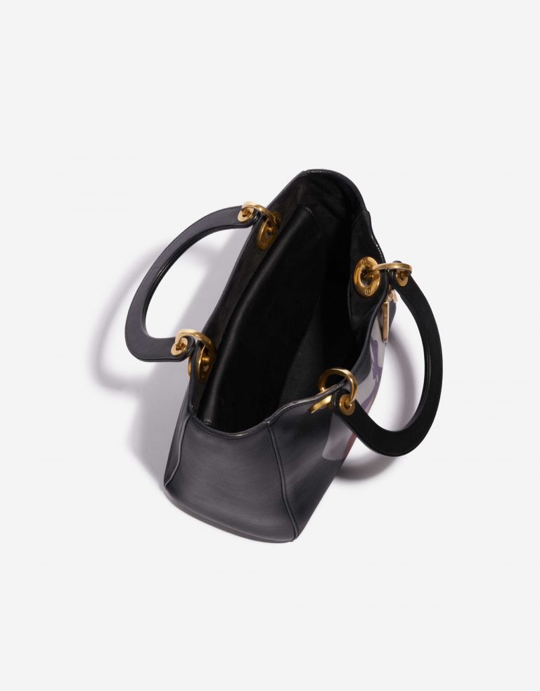 Pre-owned Dior bag Lady Medium Calf Black Black Inside | Sell your designer bag on Saclab.com