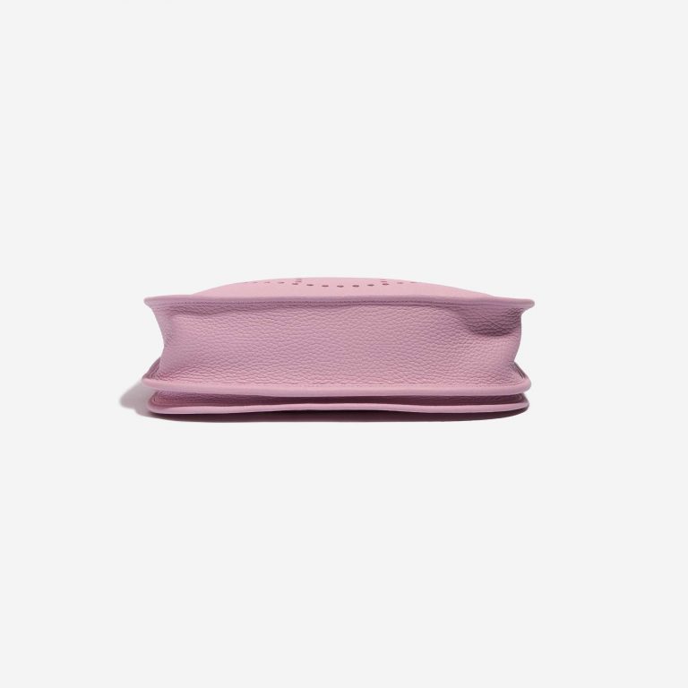 Pre-owned Hermès bag Evelyne 29 Clemence Mauve Sylvestre Rose Bottom | Sell your designer bag on Saclab.com