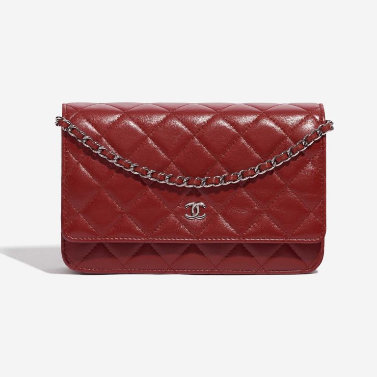 Pre-owned Chanel bag Timeless WOC Lamb Red Red | Sell your designer bag on Saclab.com