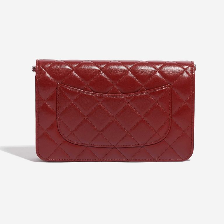 Pre-owned Chanel bag Timeless WOC Lamb Red Red Back | Sell your designer bag on Saclab.com