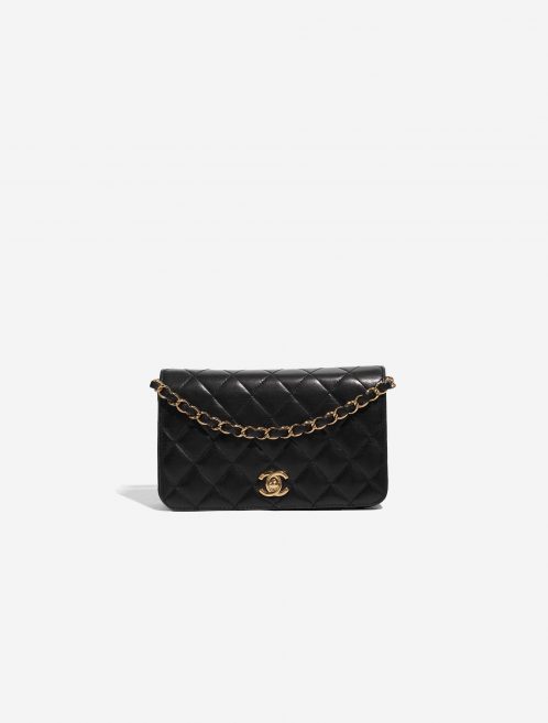 Pre-owned Chanel bag Timeless WOC Lamb Black Black Front | Sell your designer bag on Saclab.com