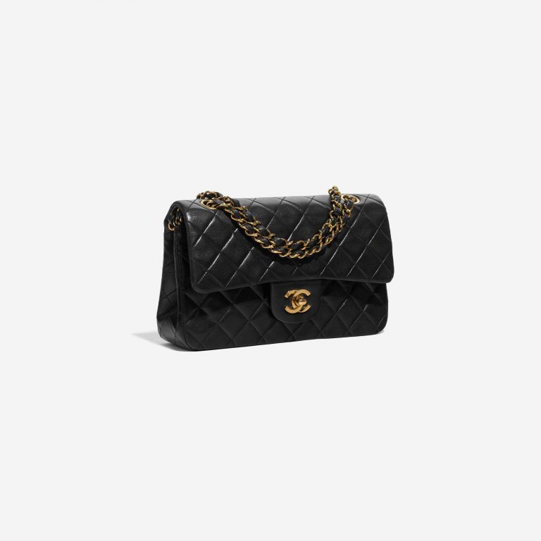 Pre-owned Chanel bag Timeless Small Lamb Black Black Side Front | Sell your designer bag on Saclab.com