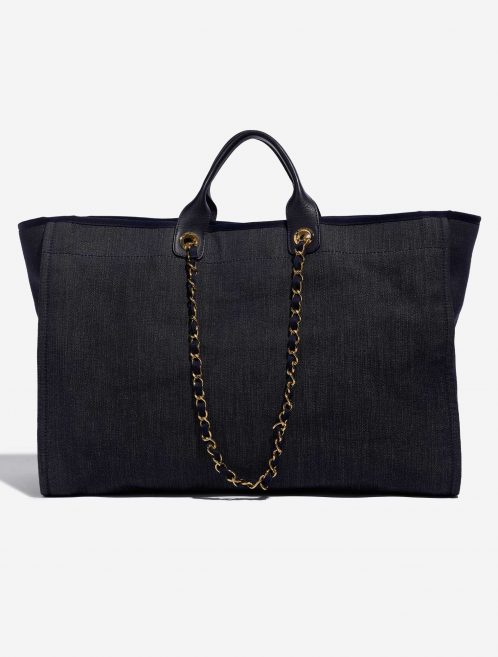 Pre-owned Chanel bag Deauville Maxi Denim Blue Blue Back | Sell your designer bag on Saclab.com