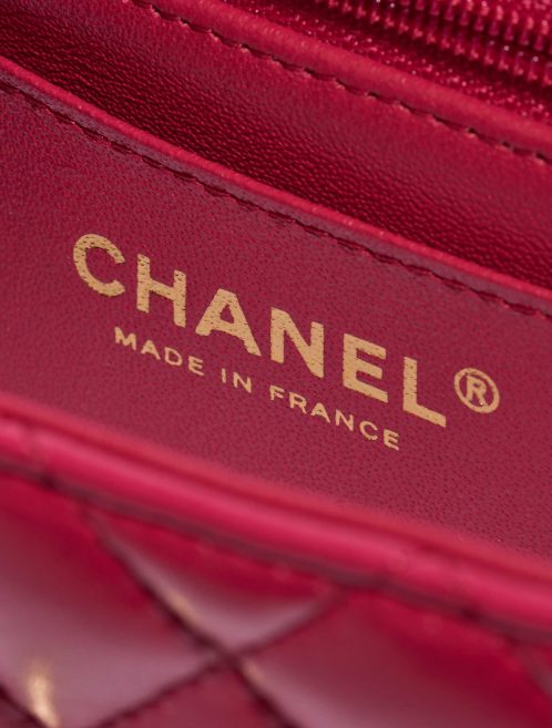 Pre-owned Chanel bag Timeless Mini Rectangular Lamb Raspberry Pink, Rose Logo | Sell your designer bag on Saclab.com