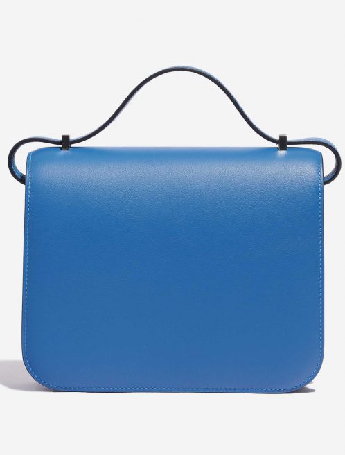 Pre-owned Hermès bag Constance 18 Swift Blue Mykonos / Blue Encre Blue Back | Sell your designer bag on Saclab.com