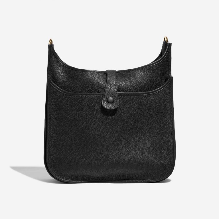Pre-owned Hermès bag Evelyne 33 Taurillon Clemence Black Black Back | Sell your designer bag on Saclab.com