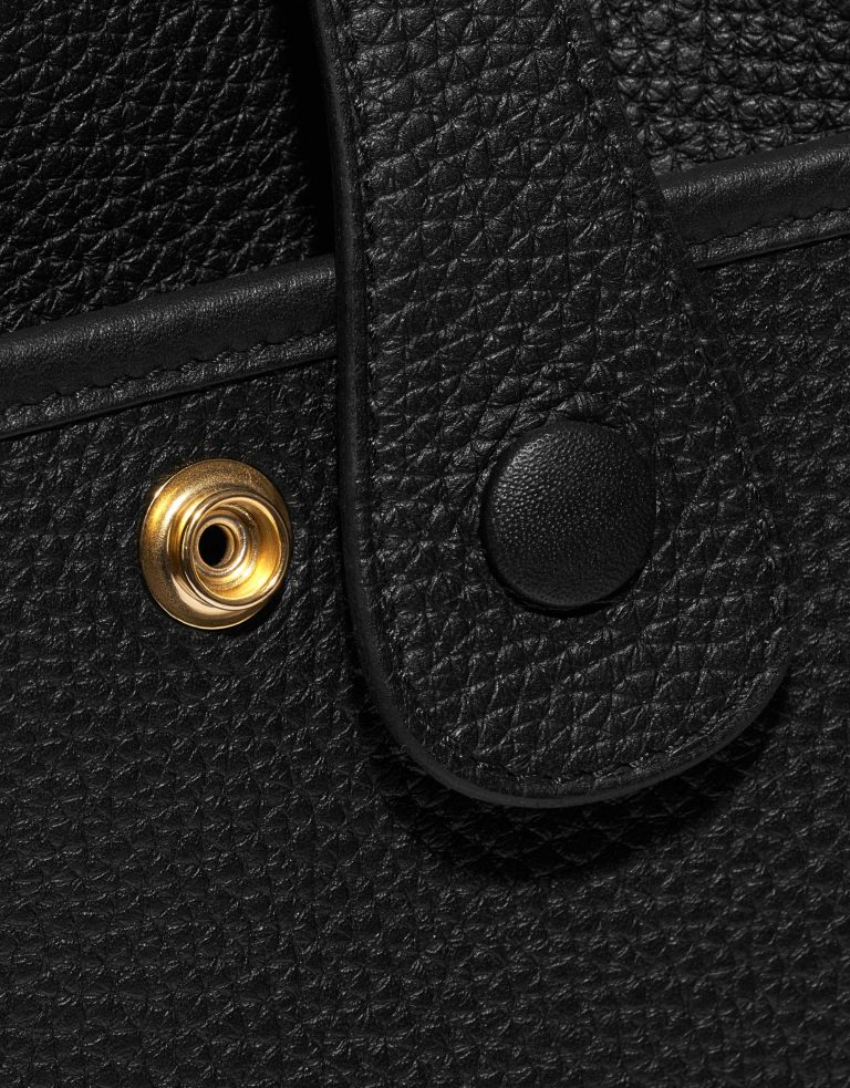 Pre-owned Hermès bag Evelyne 33 Taurillon Clemence Black Black Closing System | Sell your designer bag on Saclab.com