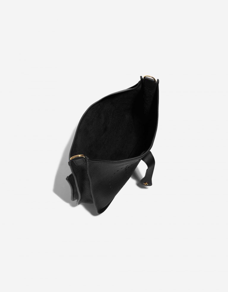 Pre-owned Hermès bag Evelyne 33 Taurillon Clemence Black Black Inside | Sell your designer bag on Saclab.com