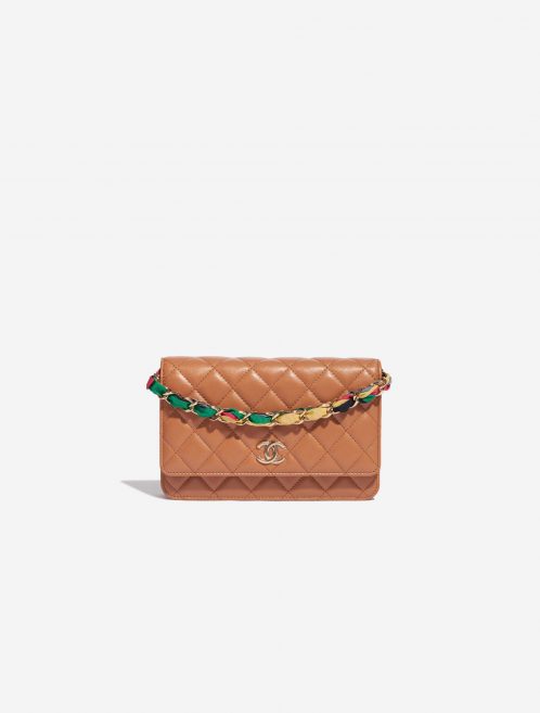 Pre-owned Chanel bag Timeless WOC Lamb Beige Beige Front | Sell your designer bag on Saclab.com