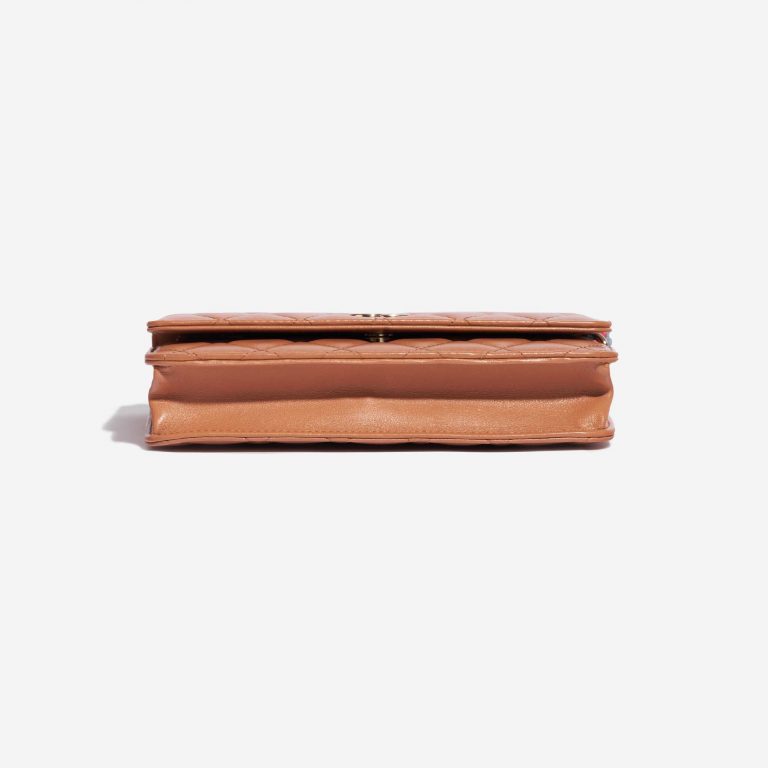 Pre-owned Chanel bag Timeless WOC Lamb Beige Beige Back | Sell your designer bag on Saclab.com