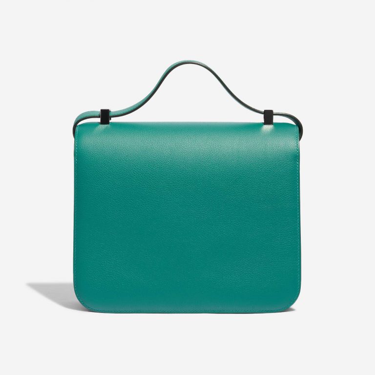 Pre-owned Hermès bag Constance 24 Evercolor Vert Verone Green Back | Sell your designer bag on Saclab.com
